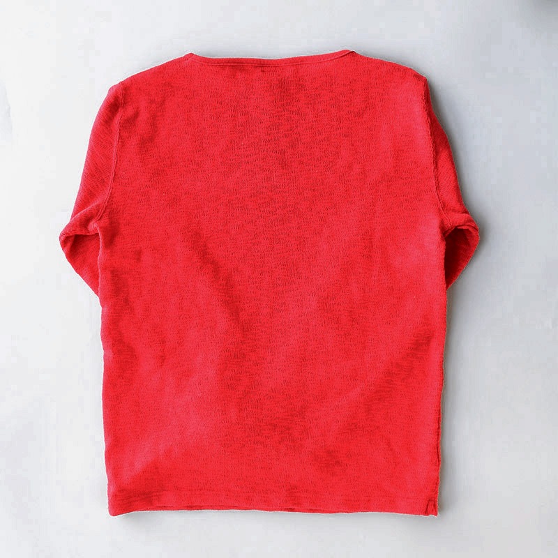 te002 TIEASY ORIGINAL BOATNECK SHIRT ANTIQUE RED