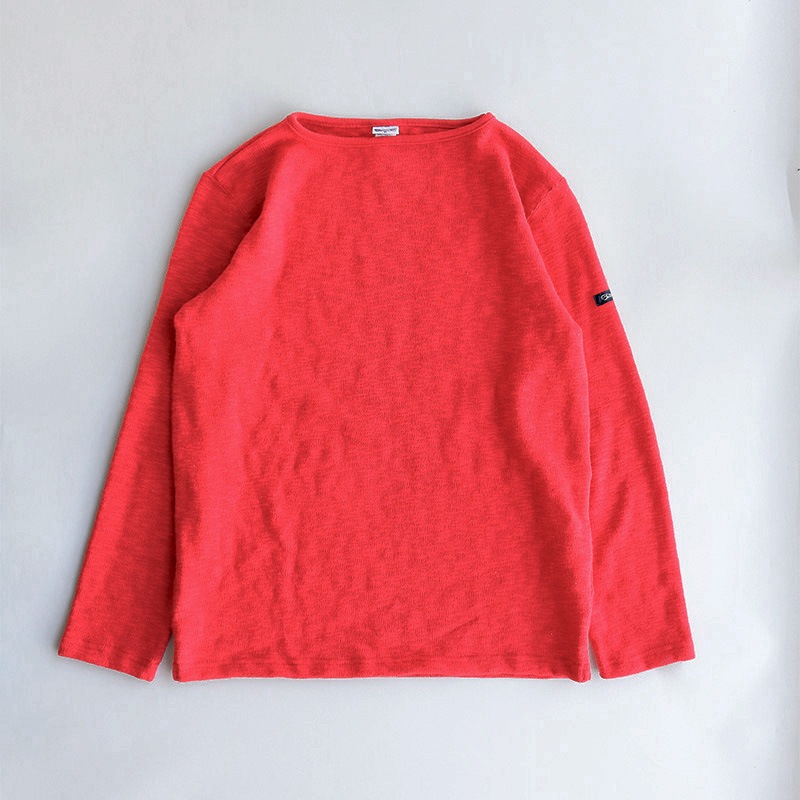 te002 TIEASY ORIGINAL BOATNECK SHIRT ANTIQUE RED