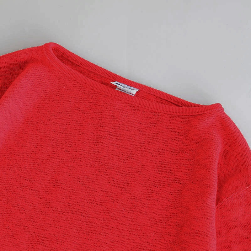 te002 TIEASY ORIGINAL BOATNECK SHIRT ANTIQUE RED