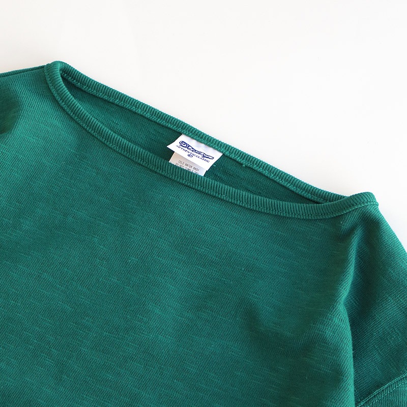 te001 HDCS BOATNECK BASQUE SHIRT ANTIQUE GREEN