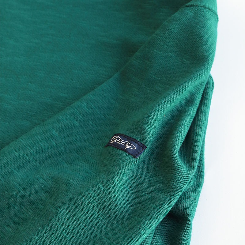 te001 HDCS BOATNECK BASQUE SHIRT ANTIQUE GREEN