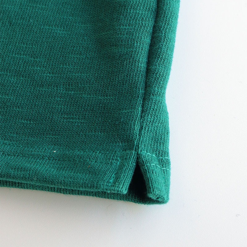 te001 HDCS BOATNECK BASQUE SHIRT ANTIQUE GREEN