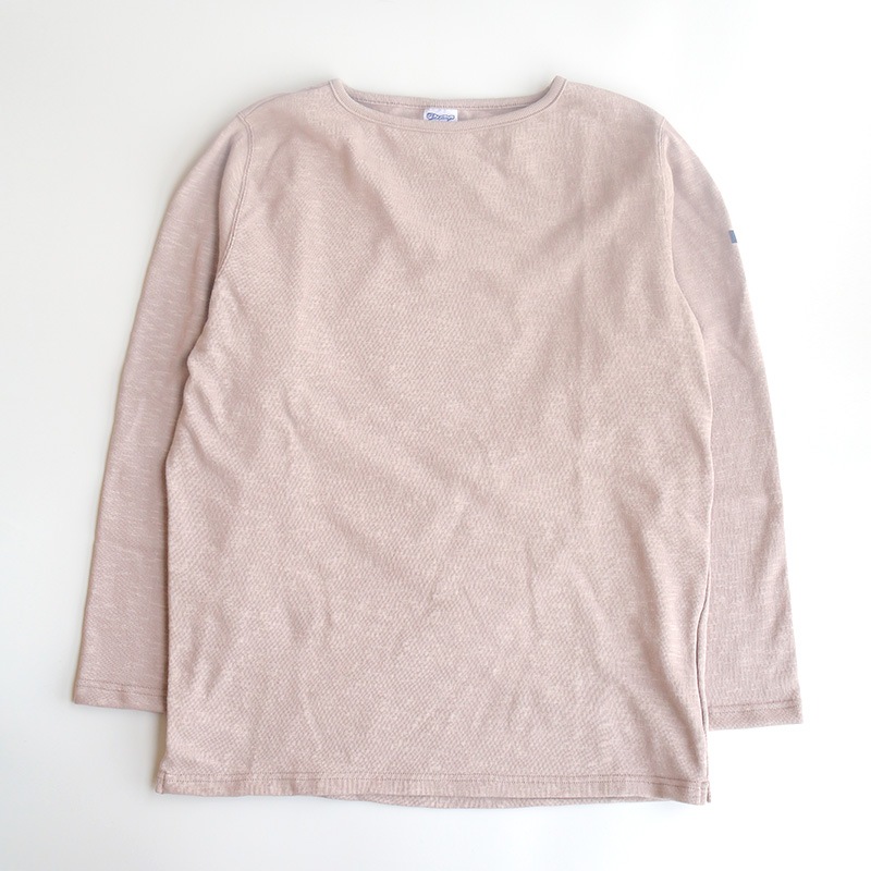 te001 HDCS BOATNECK BASQUE SHIRT NUDE BEIGE