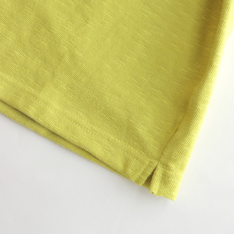te001 HDCS BOATNECK BASQUE SHIRT BANANA YELLOW