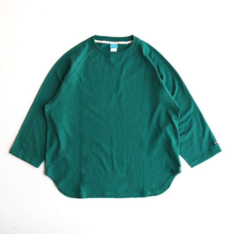 te001LT-CR34 HDCS LIGHT RAGLAN 3/4 CREW-T ANTIQUE GREEN