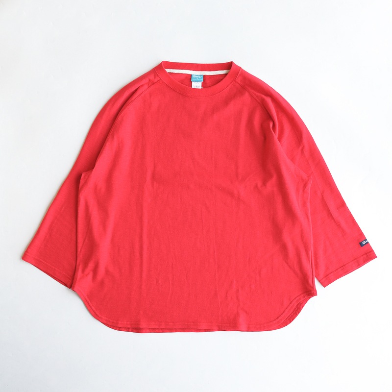 te001LT-CR34 HDCS LIGHT RAGLAN 3/4 CREW-T ANTIQUE RED