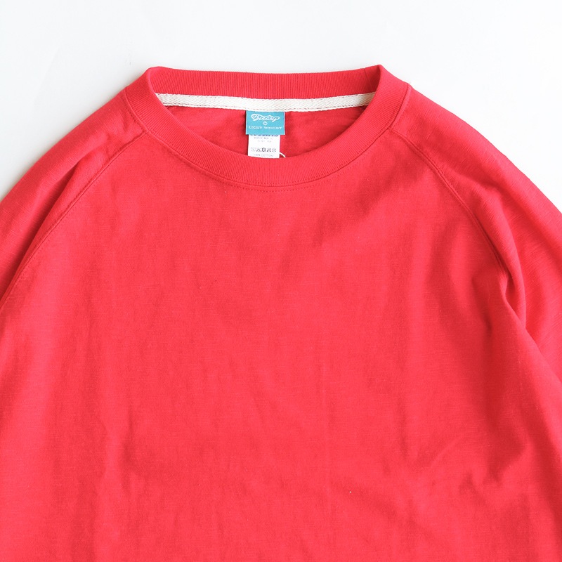 te001LT-CR34 HDCS LIGHT RAGLAN 3/4 CREW-T ANTIQUE RED