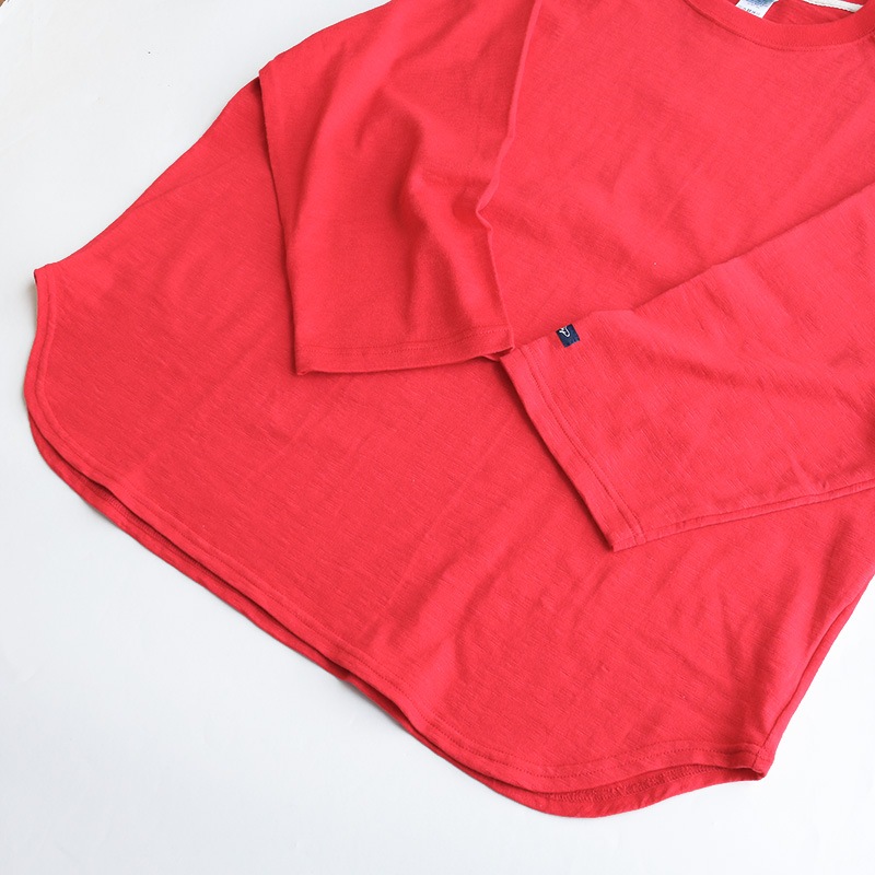 te001LT-CR34 HDCS LIGHT RAGLAN 3/4 CREW-T ANTIQUE RED