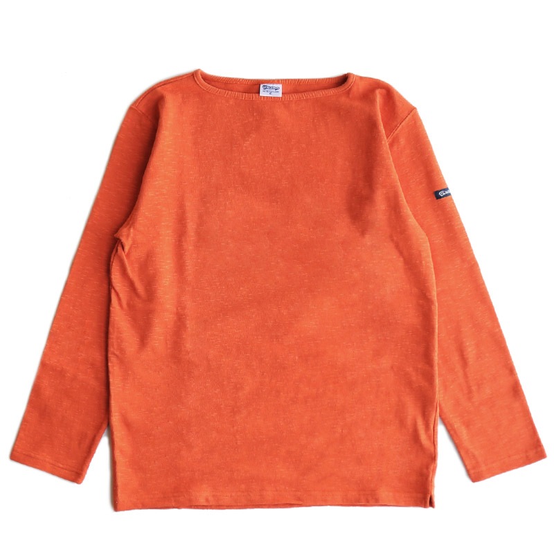 te001 HDCS BOATNECK BASQUE SHIRT PASSION ORANGE