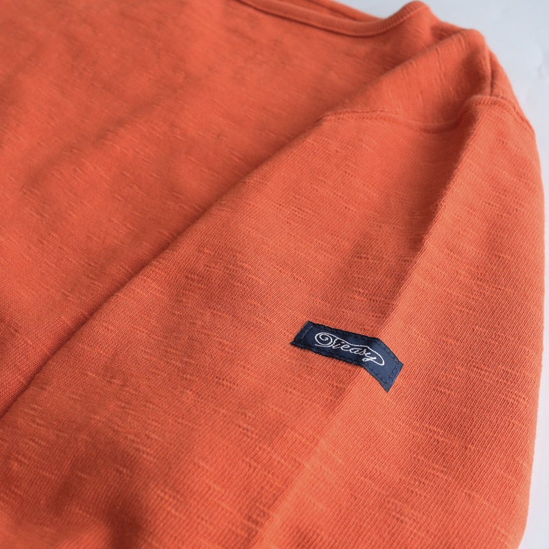 te001 HDCS BOATNECK BASQUE SHIRT PASSION ORANGE