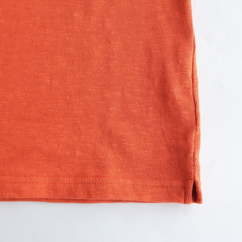 te001 HDCS BOATNECK BASQUE SHIRT PASSION ORANGE