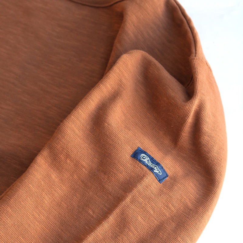 te001 HDCS BOATNECK BASQUE SHIRT COCOA BROWN