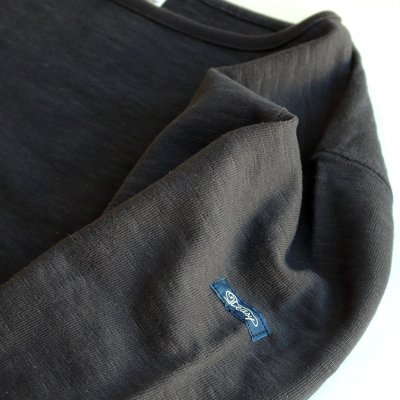 te001 HDCS BOATNECK BASQUE SHIRT FADE BLACK