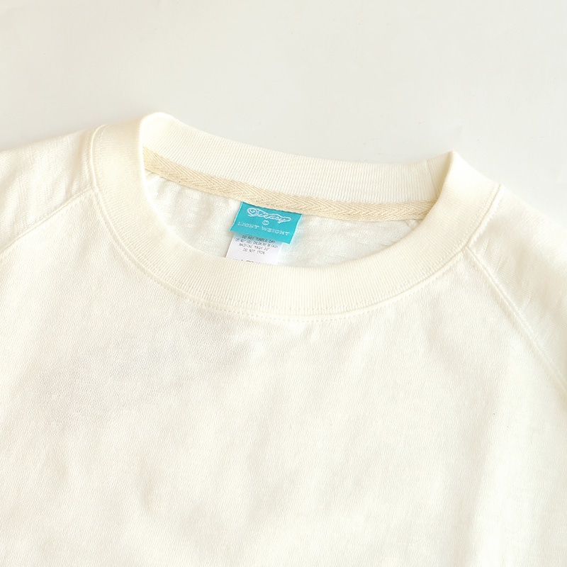 te001LT-CR34 HDCS LIGHT RAGLAN 3/4 CREW-T WHITE | MATERIAL,HDCS