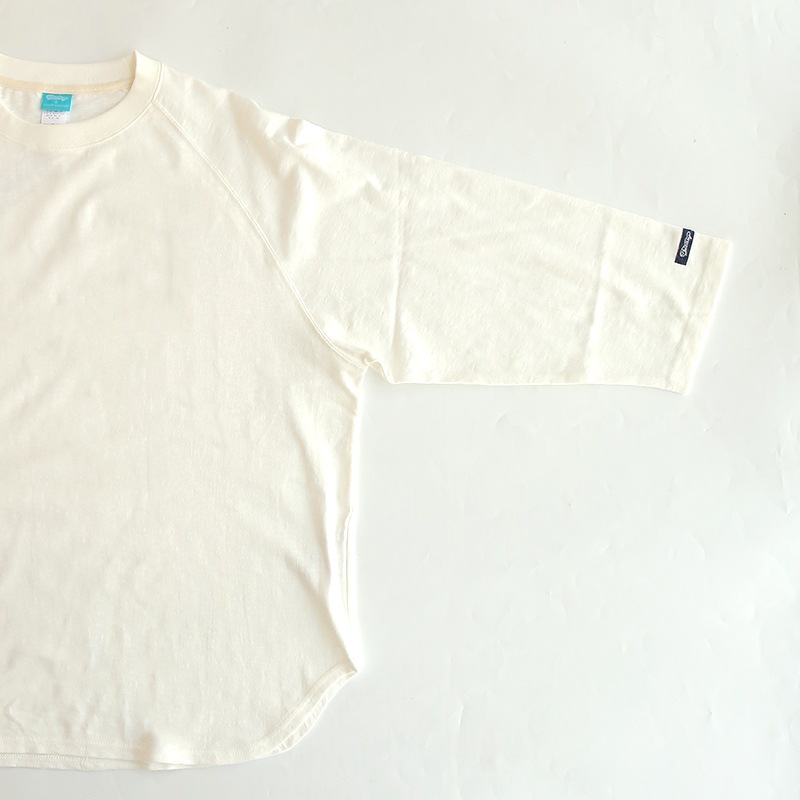 te001LT-CR34 HDCS LIGHT RAGLAN 3/4 CREW-T WHITE