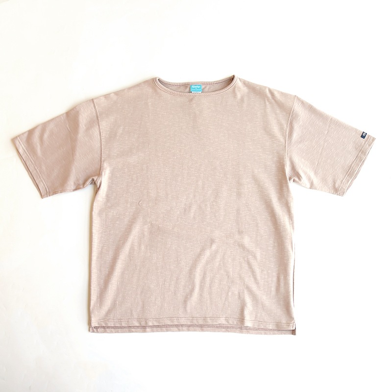 te001SS-LGT-BG HDCS LIGHT BIG BOAT NECK T NUDE BEIGE