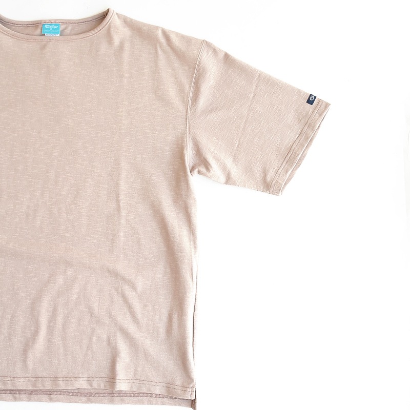 te001SS-LGT-BG HDCS LIGHT BIG BOAT NECK T NUDE BEIGE