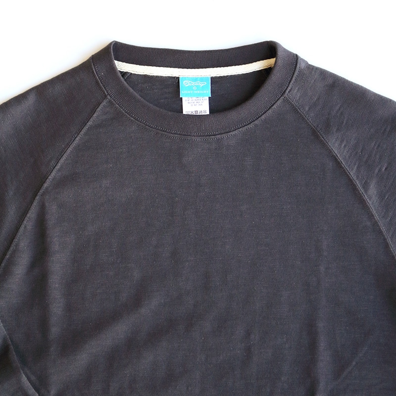 te001LT-CR34 HDCS LIGHT RAGLAN 3/4 CREW-T FADE BLACK