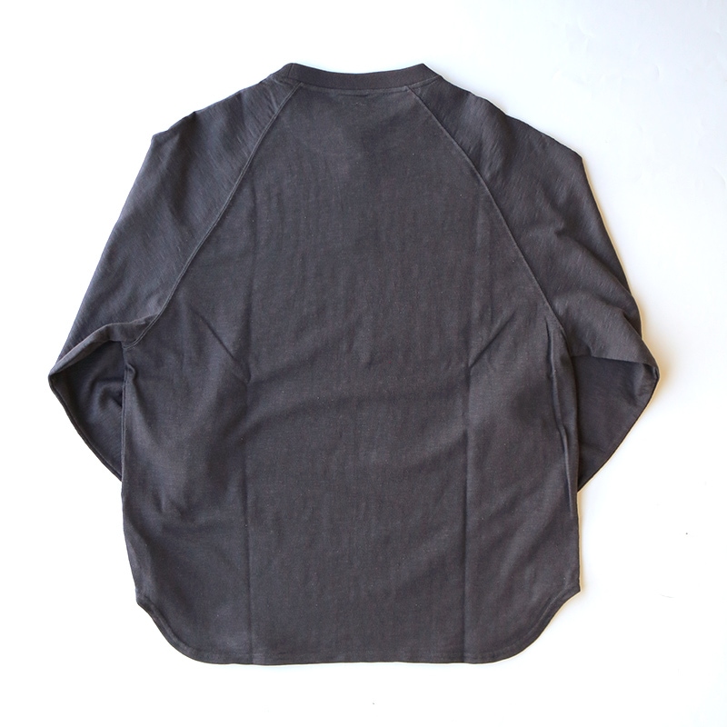 te001LT-CR34 HDCS LIGHT RAGLAN 3/4 CREW-T FADE BLACK