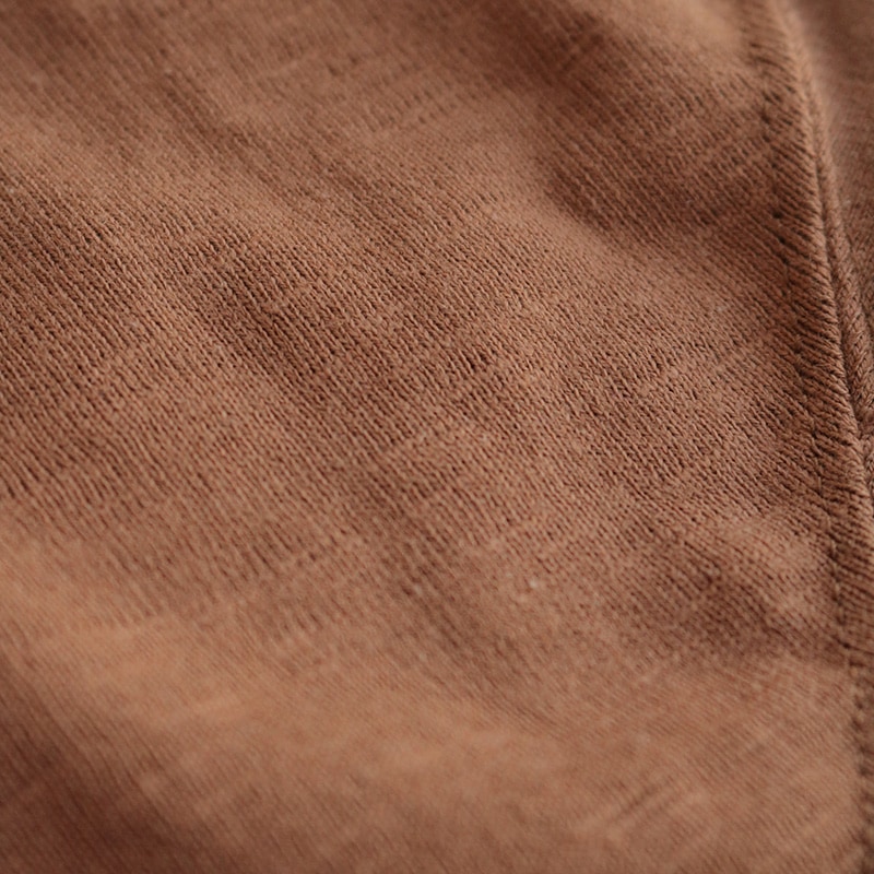 te001LT-CR34 HDCS LIGHT RAGLAN 3/4 CREW-T COCOA BROWN