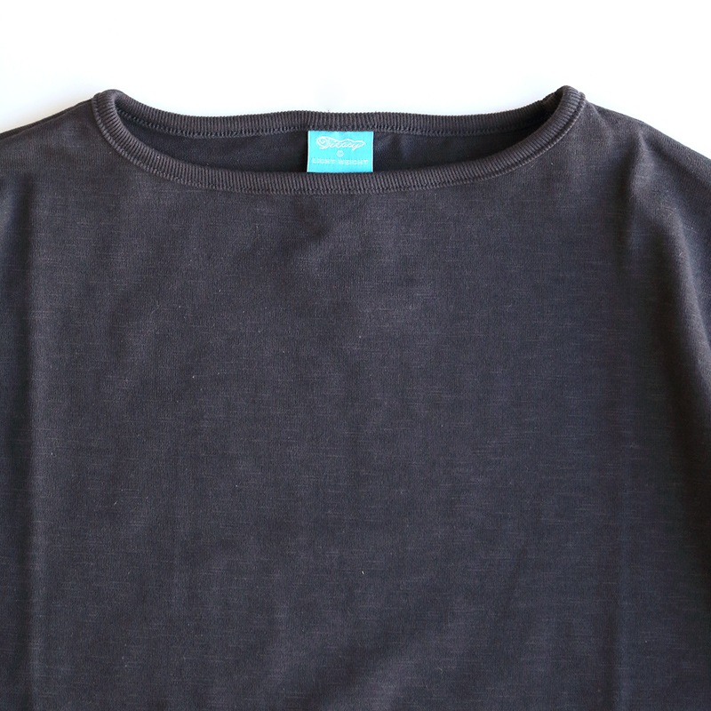 te001SS-LGT-BG HDCS LIGHT BIG BOAT NECK T FADE BLACK