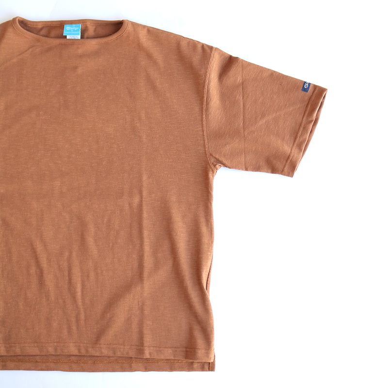 te001SS-LGT-BG HDCS LIGHT BIG BOAT NECK T COCOA BROWN