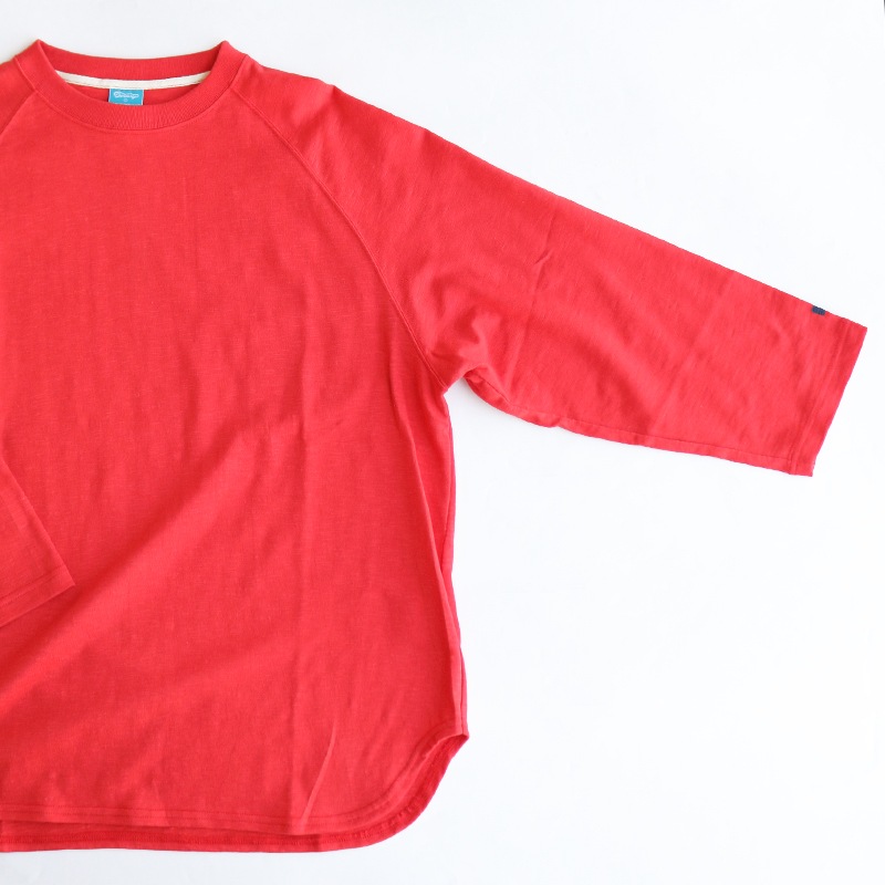te001LT-CR34 HDCS LIGHT RAGLAN 3/4 CREW-T OLD RED