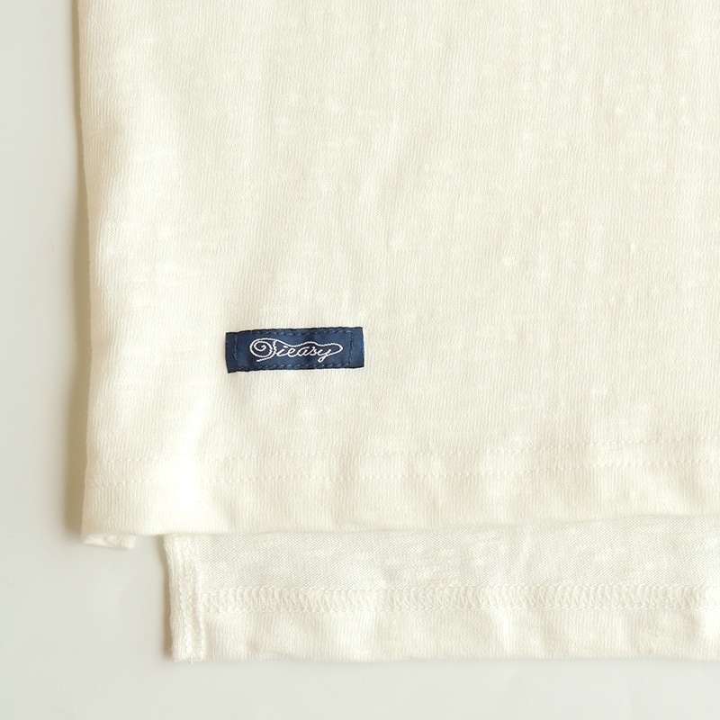 te001LT-FS HDCS LIGHT FRENCH SLEEVE T WHITE