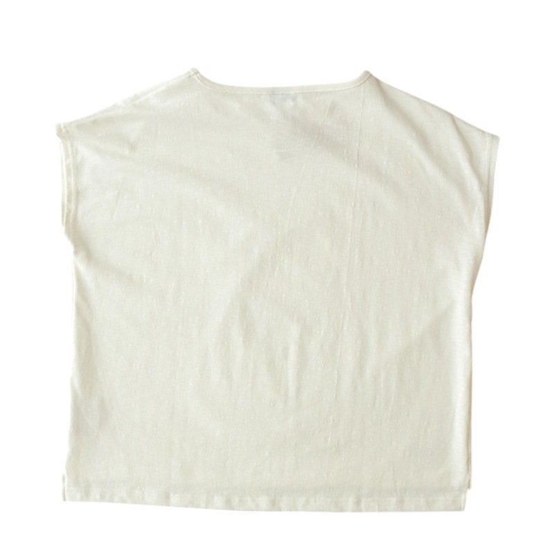 te001LT-FS HDCS LIGHT FRENCH SLEEVE T WHITE