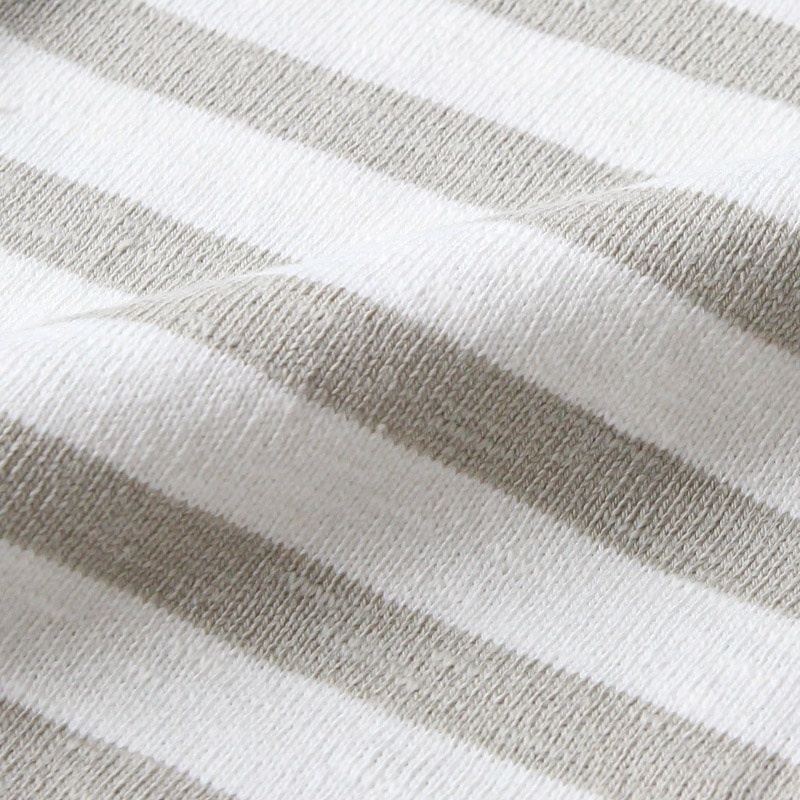 te001SSbd HDCS S/S BORDER BASQUE SHIRT WHITExLTBEIGE