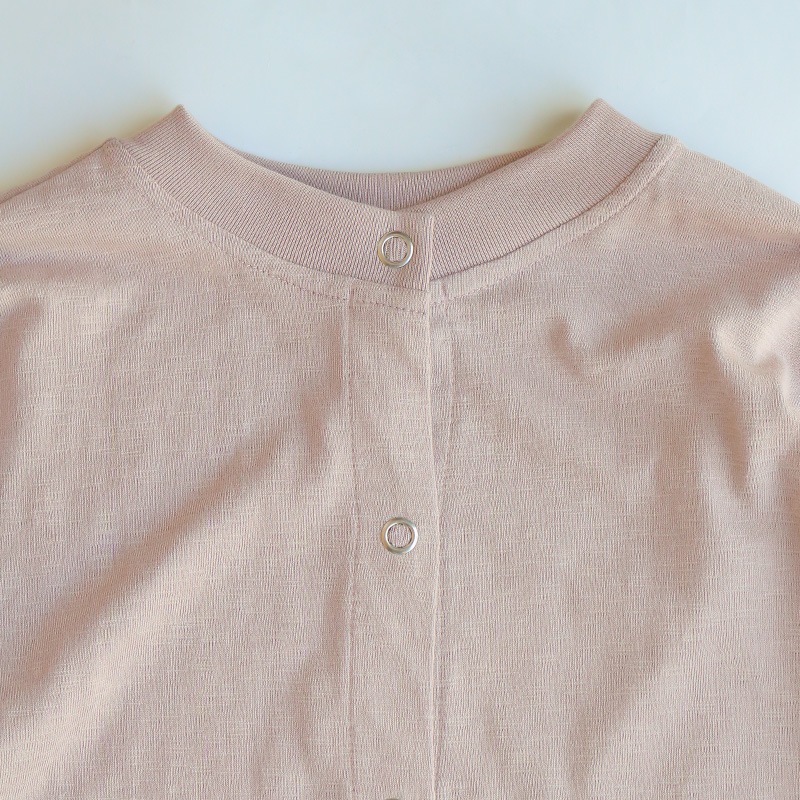 te001LT-SCDS HDCS SNAP CARDIGAN NUDE BEIGE