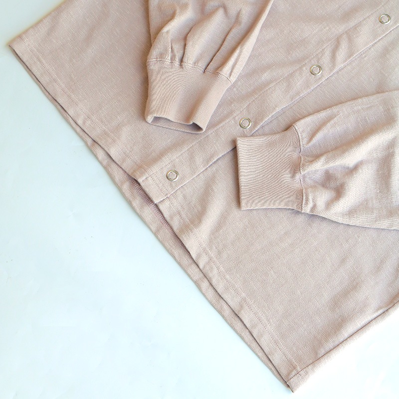 te001LT-SCDS HDCS SNAP CARDIGAN NUDE BEIGE