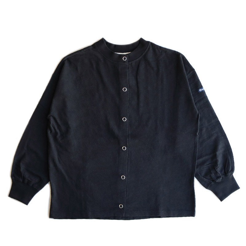 te001LT-SCDS/HDCS SNAP CARDIGAN BLACK