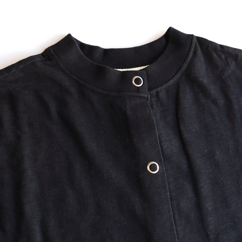 te001LT-SCDS/HDCS SNAP CARDIGAN BLACK