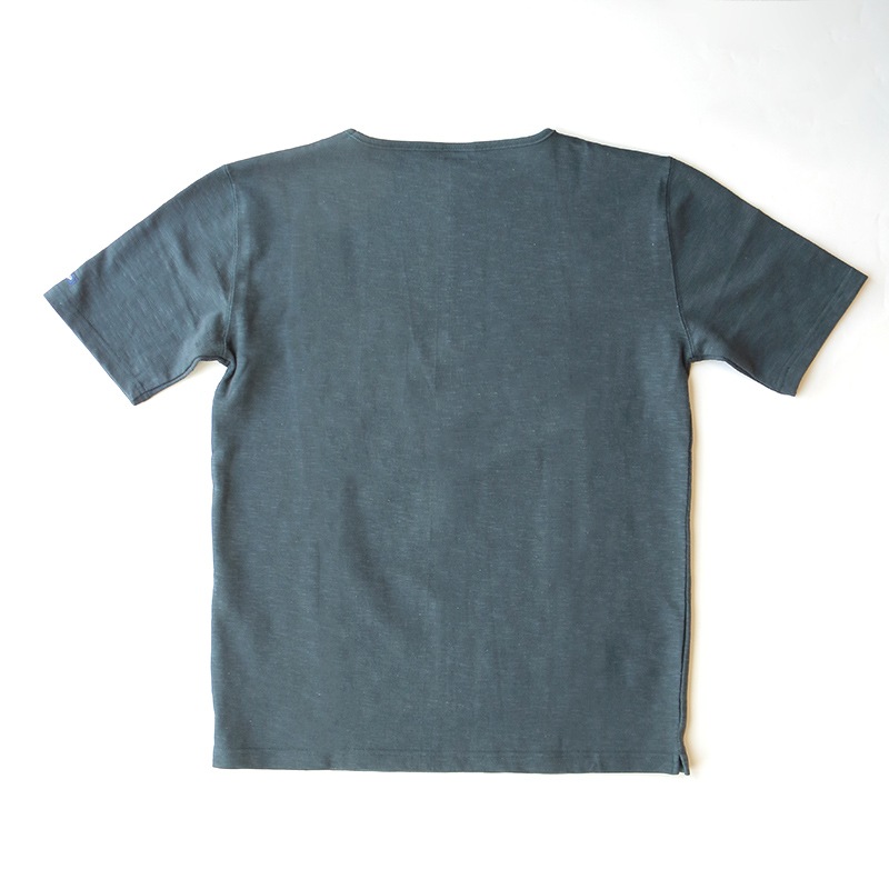 te001SSPK HDCS POCKET S/S BASQUE SHIRT FADE NAVY