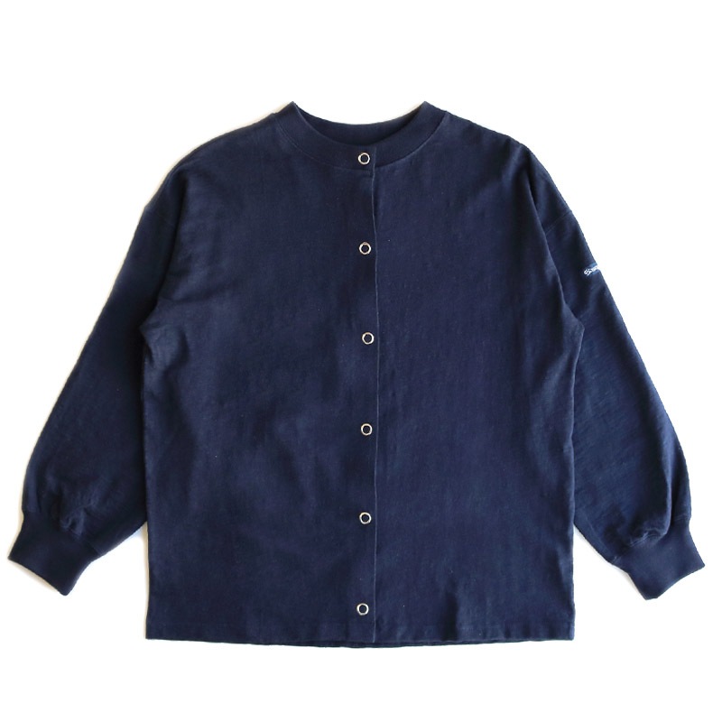 te001LT-SCDS/HDCS SNAP CARDIGAN DK NAVY