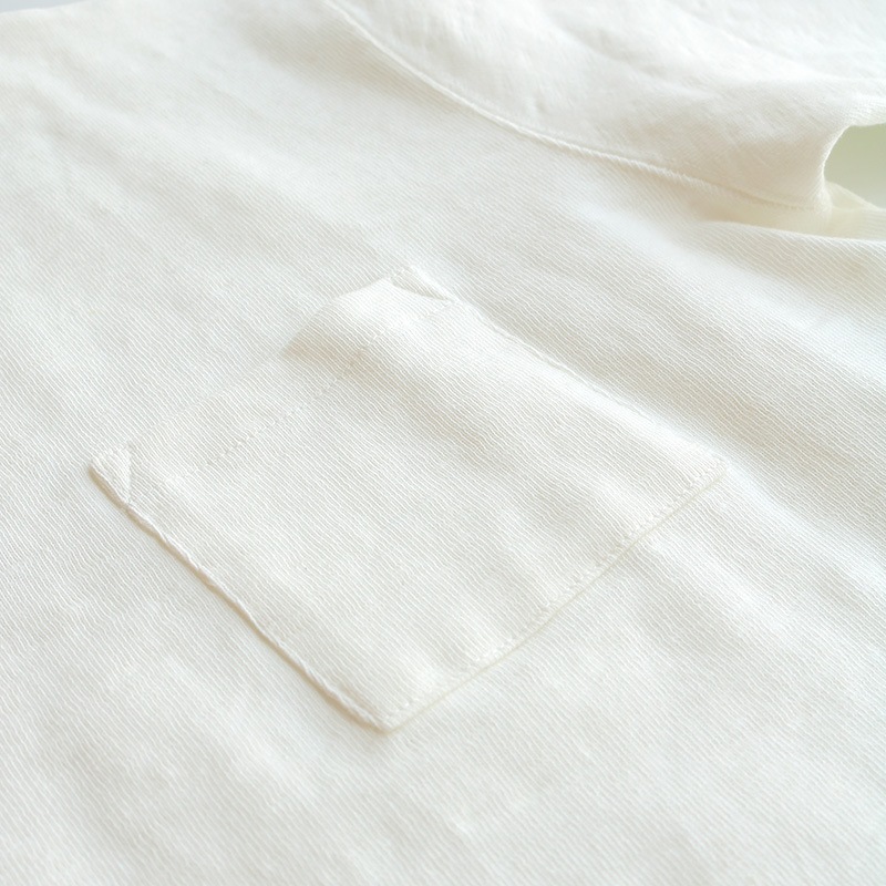 te001SSPK HDCS POCKET S/S BASQUE SHIRT WHITE