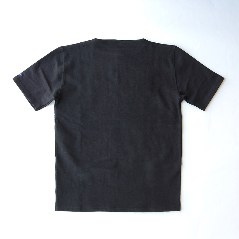 te001SS HDCS BOATNECK S/S BASQUE SHIRT BLACK