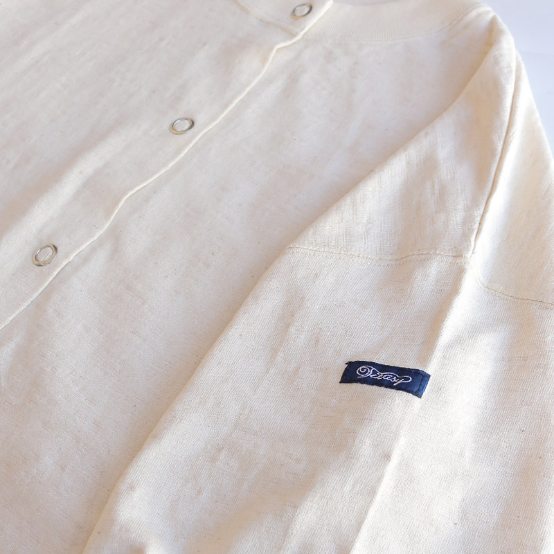 te001LT-SCDS/HDCS SNAP CARDIGAN NATURAL