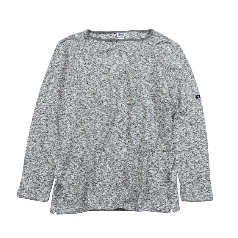 te002 Tieasy ORIGINAL BOATNECK SHIRT MIX CHARCOAL