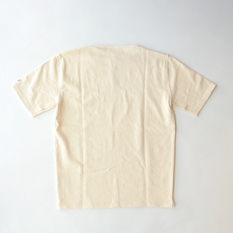 te001SS HDCS BOATNECK S/S BASQUE SHIRT NATURAL