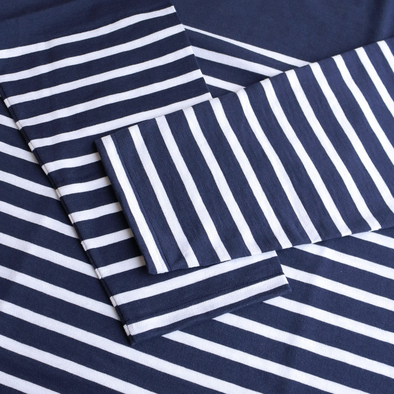 te001bdk-bg2 HDCS KATANUKI BIG BOAT NECK NAVY × WHITE