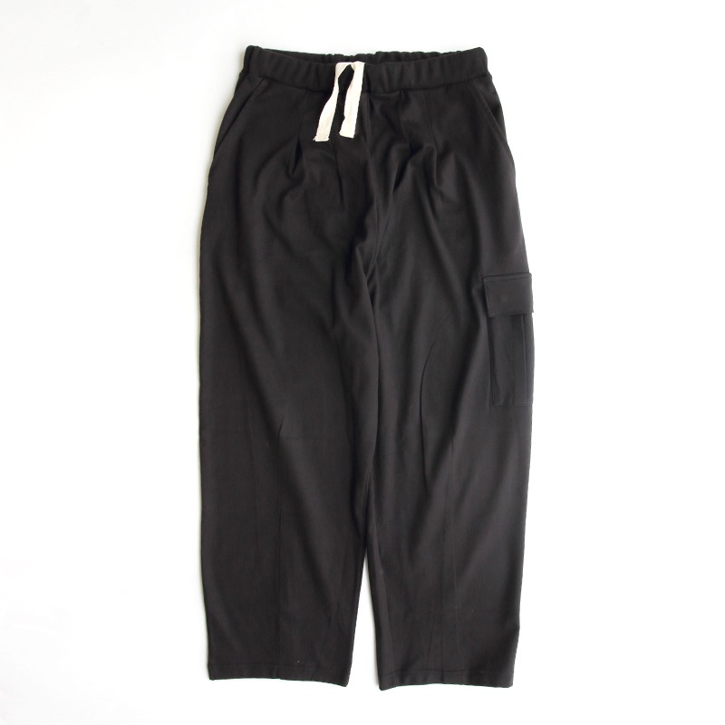 te500cg TIEASY SUMMER KNIT CARGO PANTS BLACK