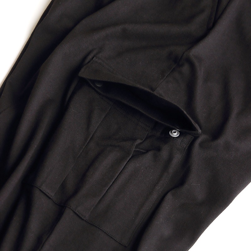 te500cg TIEASY SUMMER KNIT CARGO PANTS BLACK