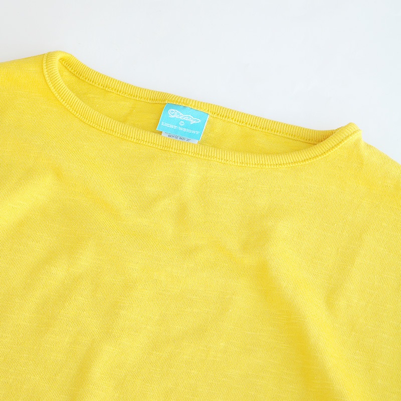 te001SS-LGT-BG HDCS LIGHT BIG BOAT NECK T CUSTARD