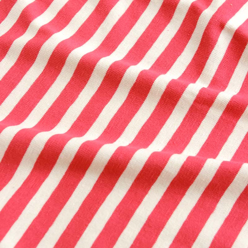 te001bdbg HDCS BIG BOAT NECK BORDER SHIRT SHOCKING PINK × NATURAL