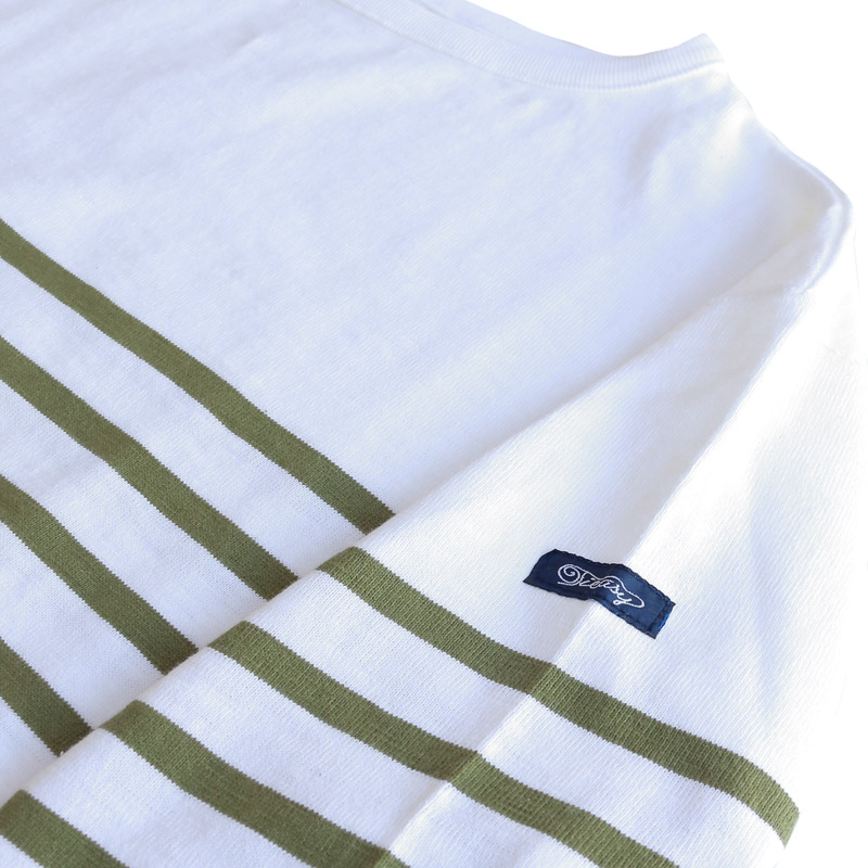 te001bdk HDCS KATANUKI BORDER WHITE × TEA GREEN