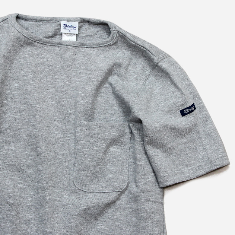 te001SSPK HDCS POCKET S/S BASQUE SHIRT MIXGREY