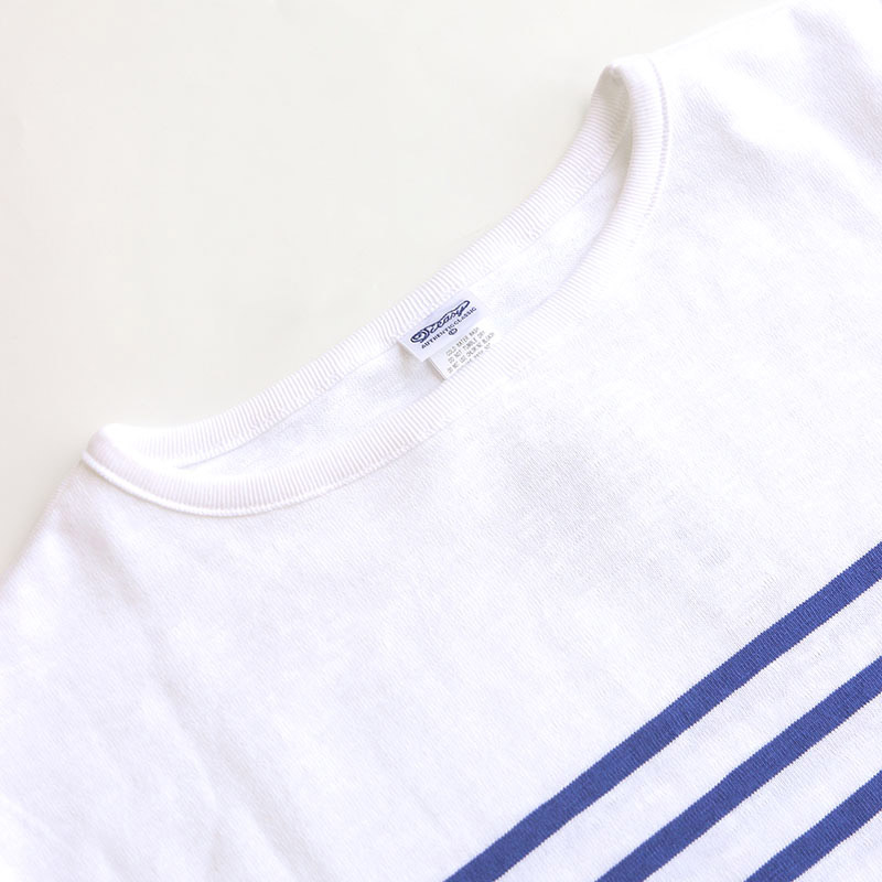 te001ss-bdbg-K2 HDCS BIG KATANUKI BOATNECK-T WHITE x ROYAL BLUE