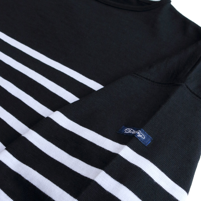 te001ds-bdkss HDCD KATANUKI DROP SHOULDER BLACK × WHITE